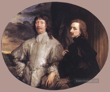  Kunst Malerei - Sir Endymion Porter und der Künstler Barock Hofmaler Anthony van Dyck